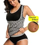 LAZAWG Women Sweat Slimming Vest Neoprene Sauna Suit Workout Weight Loss Body Shaper Tank Top No Zip