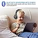 Kids Bluetooth Volume Limiting Headphones Wireless/Wired Toddler Foldable On-Ear Headset Earphones with AUX 3.5mm Jack,Mirco SD Card Slot,FM Radio for Children Boys Girls PC Tablet Cellphone(Grey)thumb 3