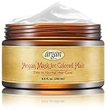 Color Safe Deep Conditioner Mask - Thin Fine Hair Care - Moroccan Argan Mask 8.5 oz - Dry & Damaged Color Treated Color Saving Hair Conditioning