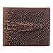 POLARE ORIGINAL Men's Vintage Italian Leather alligator Crocodile Embossed Bifold Wallet