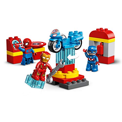 LEGO 10921 DUPLO Super Heroes Marvel Iron Mans Labor-Treffpunkt, Kinderspielzeug ab 2 Jahre mit Figuren von Spider-Man… – Bild 3