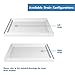 DreamLine SlimLine 34 in. D x 48 in. W x 2 3/4 in. H Left Drain Double Threshold Shower Base in White, DLT-1034481