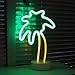Coconut Palm tree Neon Signs, LED Neon Light Sign with Holder Base For Party Supplies Table Decorations, Seasonal Home Decor Children Kids Gifts (Palm tree with holder)