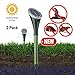 Solar Powered Snake Repellent for Outdoor, Gopher Repellent Ultrasonic, Get Rid of Snake Mole Gophers for Outdoor Garden Yard 2 Pack