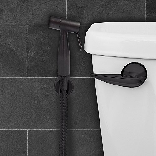 ShowerMaxx Premium Cloth Diaper Sprayer - Adjustable Handheld Toilet Bidet Water Cleaner - Complete Set with Hose, T-Valve, Tank/Wall Mount & Plumber's Tape - Oil Rubbed Bronze- Easy to Install & Use