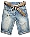Cameinic Men's Hot Sale Casual Shorts Jean Denim Relaxed-Fit Boardshort