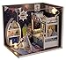 Cuteroom Wood Dollhouse Miniature Kit DIY Doll House Room With Furniture Cover Toy Artwork Gift