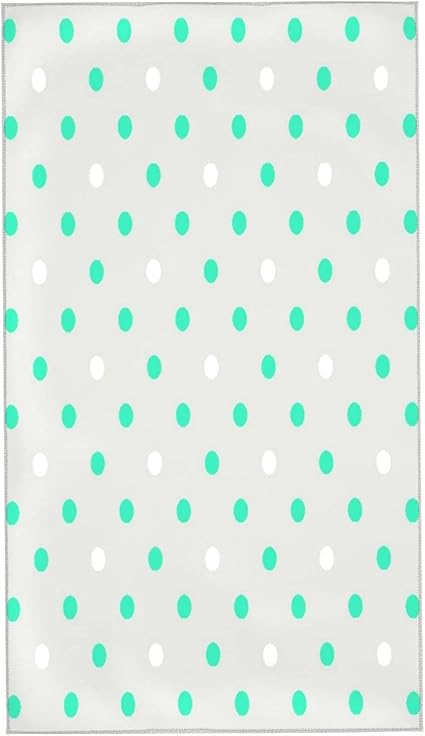 Amazon Eilannaフェイスタオル 青白の水玉模様の灰色の背景 ファイバー タオル 吸水速乾 耐久性 ふわふわ 肌触り抜群 四季通用 フェイスタオル ホーム キッチン オンライン通販