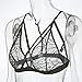 GOTD Women Sexy Lingerie Floral Sheer Lace Bra Top Seamless Bralette Cup (S, Army Green)