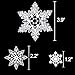 White Snowflakes Window Clings Decal Stickers For Christmas Decorations Ornaments Party Supplies 184 pcs