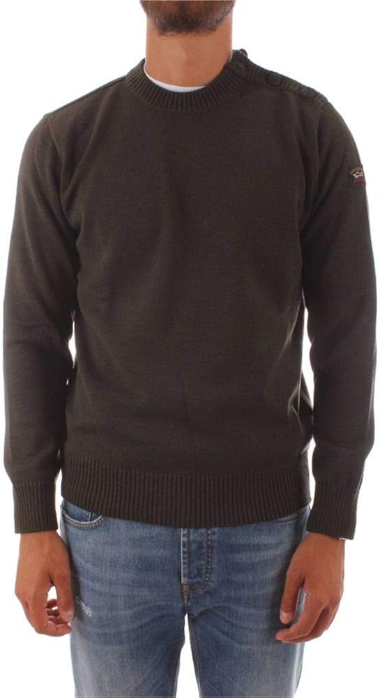 PAUL & SHARK Luxury Fashion Mens C0P1032044 Green Sweater | Fall Winter 19