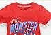 Frogwill Toddler Boys Little Monster Embroidered Truck 2-Pieces Cotton T-Shirt and Shorts Summer Outfit Set