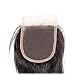 Unice Hair Malaysian Straight Virgin Human Hair Free Part 4X4 Lace Closure Natural Color (16inch, Free part)