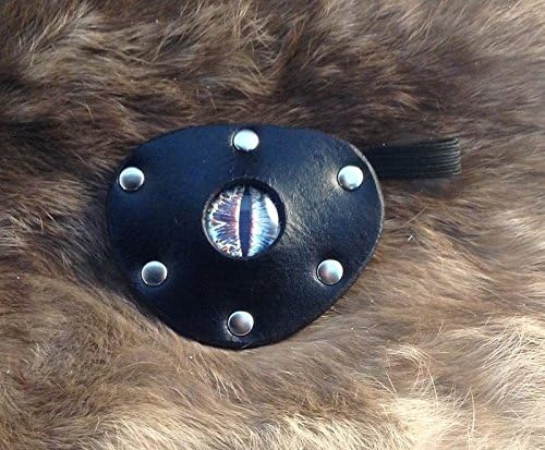 #42 Leather Dragon Eye Patch Cosplay LARP SCA Steampunk Pirate Halloween Theater Stage TV