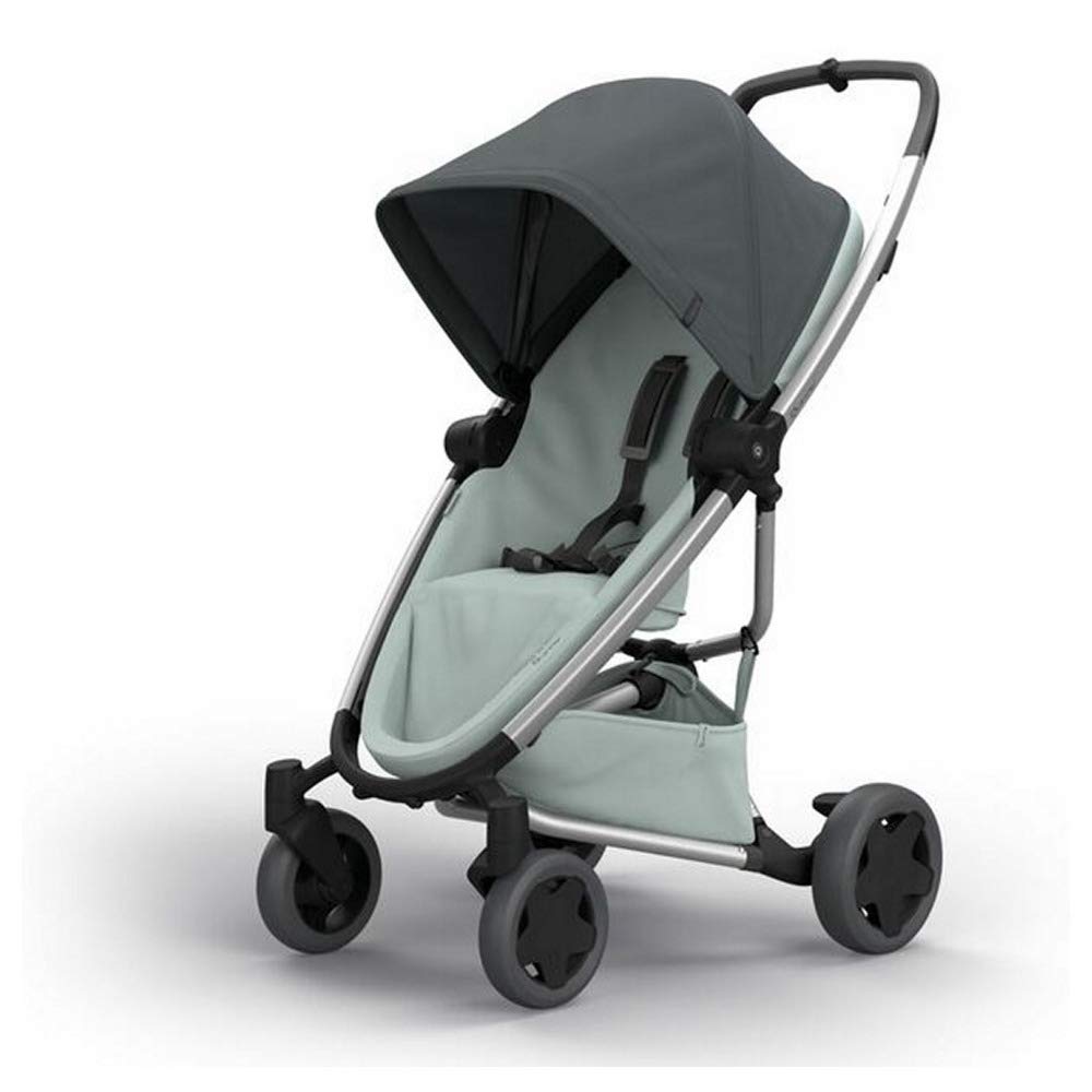 Quinny Zapp Flex Plus Buggy, stylischer Kinderwagen mit viel Komfort und Flexibilität, leicht und extrem kompakt zusammenfaltbar, nutzbar ab der Geburt (z.B. mit Lux Babywanne), graphite on grey