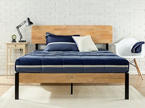 Zinus Olivia Metal And Wood Platform Bed With Wood Slat Support Twin