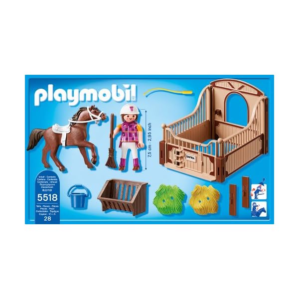 PLAYMOBIL 5518 - Shagya Araber mit braun-Beiger Pferdebox – Bild 4