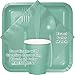 Creative Converting 216-Count Plastic Cutlery Assortment, Fresh Mint