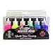 6 Color Glitter Glue Set 20 ml Bottles - NEON Colors - Green, Orange, Pink, Yellow, Blue, and Purple (2 Units)