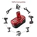 Topbatt 2Pack 6.0Ah C3 Lithium Battery Replacement for Craftsman 19.2 Volt Battery XCP 130279005 1323903 130211004 11045 315.115410 315.11485