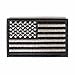 USA Tactical Morale American Flag Embroidered Velcro Patch by Backwoods Barnaby (Black & White, 2