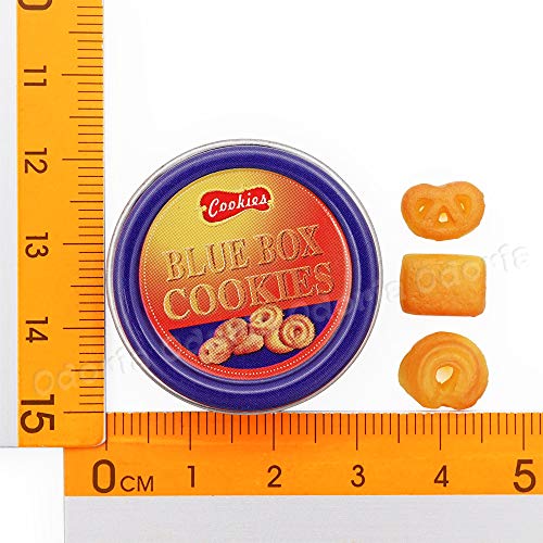 Odoria 1/6 Miniatur Kekse 10 Stück und Keksdose 2 Stück Puppenhaus Lebensmittel Zubehör – Bild 6