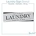 Laundry Sign Stencil | Perfect for Painting On Wood, DIY French Country Home Decor Calligraphy Signs, Rustic Decor for Farmhouse, Fixer Upper, Joanna Gaines, Magnolia Style