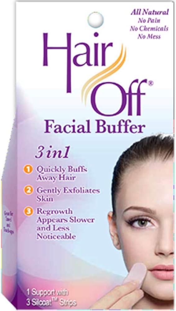 HairOff Facial Buffer 3 Each