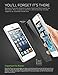 Premium HD iPhone 5/5S/5C Tempered Glass Screen Protector, 9H Hardness.33mm Thick, Feels Just Like Your Cell/Mobile Phone's LCD Screen, 100% Clear, Use on Black, White, Any Color