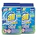 All Mighty Pacs Laundry Detergent, 4-in-1 with Odor Lifter, 2 Tubs, 64Count