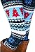 COCOLEGGINGS Womens Snowflake Reindeer Patterned Christmas Footless Leggings