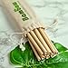 Bambaw Bamboo Reusable Straws - Eco-Friendly Long Straws with Cleaner Brush | Biodegradable Alternative - 6 x 5.5
