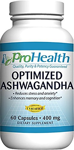 Prohealth optimized ashwagandha ksm-66 (400 mg, 60 caps…