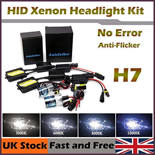 New H7 HID Xenon Headlight Bulb 55W with AC CANBUS No Error No Flicker 5000K