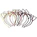 Manc GG Boutique Cat Ear Metal Headbands Headwear Hair Headband Accessories for Women and Girls 10PCS
