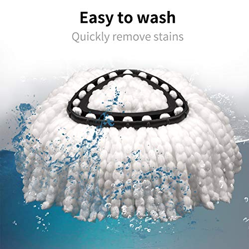 4 Pack Spin Mop Replacement Head for OCedar Microfiber Mop Head Refills Easy Cleaning Mop Head Replacement