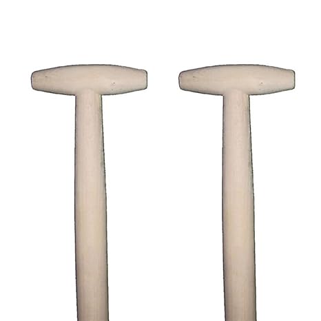 2 x Spatenstiel Grabegabel Spatengabel Stiel Holzstiel T Griff 90cm Set Ø 38