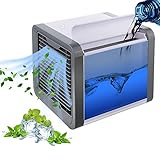 Air Conditioner Portable Air Conditioner Personal Space Air Cooler Mini Portable Space Air Conditioner, Portable Space Cooler for 45 Square Feet, Desk Table Fan for Office Home Outdoor
