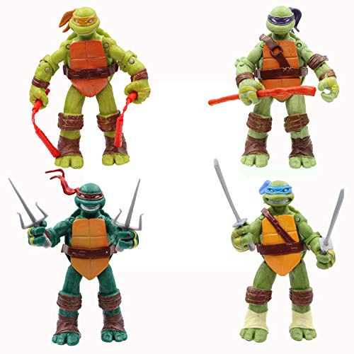 Ninja Turtles 4 PSC Set - Teenage Mutant Ninja Turtles TMNT Action Figures
