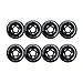 Rollerex VXT500 Inline Skate Wheels (8-Pack) (Various Size & Color Options Available) -Indoor Outdoor- Intended for Roller Blade Wheel Replacement