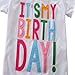 KIDSA Baby Toddler Little Girls It's My Birthday Print Shirt Tutu Skirt Dress Outfit Set