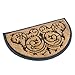 Milliard Doormat Extra-Thick Decorative Renaissance Coco Fiber Half Round Heavy Duty Doormat - 18x30in.