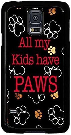 Cell World LLC - Paws Paw Print Cat Dog Cute Pet Case Cover Rubber Black Case Cover for Samsung Galaxy S9 + PLUS