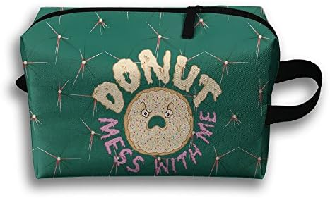 Nauty Imp Unisex Handbag Cool Donut Mess With Me Angry Donut Travel Bag Luggage Handbags Carry Storage