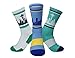 Skyline Socks Men's Seattle Skyline Crew Socks Triple Pack