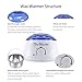 Wax Warmer Hair Removal Kit with 4 Packs Different Flavors Hard Wax Beans and 30 Pcs Wax Applicator Sticks for Women and Man