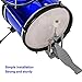 Drum Set Kids Children's Junior Beginner Drum Kit with Cymbals Stands Stool Sticks Metallic Blue,Metallic Royal Blue, 3-Piece Set