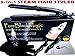 Steam Ceramic Hair Straightener Flat Iron - Professional Hair Salon Steam Styler Ionic Steamer 3-in-1 | Straightner Curler Flip-up | for Argan Oil Hai