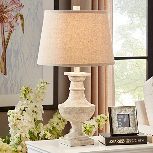Tribecca HomeHyperion Sanded Off-White 1-light Accent Table Lamp