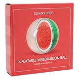 SunnyLife Women's Inflatable Watermelon Ball, Red/Green, One Size